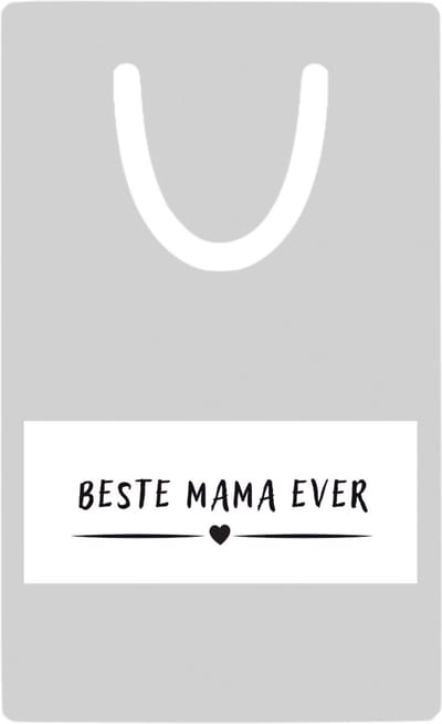 Hacebo® - Beste mama ever metalen boekenlegger - Moeder - mother - leuk cadeau voor je moeder Bladwijzer boekenleggers - 7.6 cm x 5cm