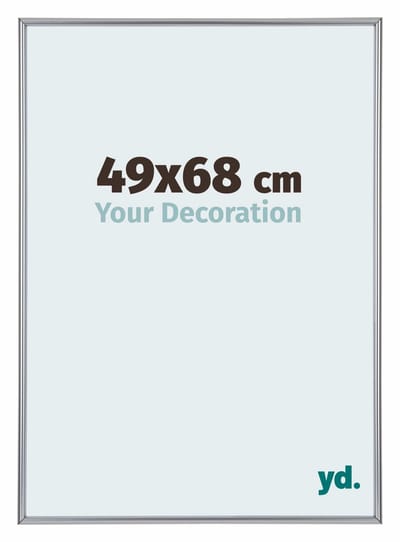 Your Decoration - Puzzellijst 49x68 cm - Zilver Hoogglans - Puzzellijst 500-1000 stukjes - Kunststof Fotolijst - Annecy