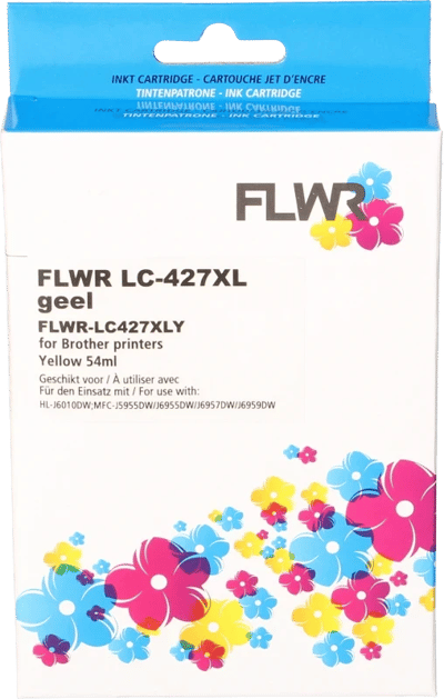 FLWR - Cartridges / Brother LC-427XL / geel / Geschikt voor Brother