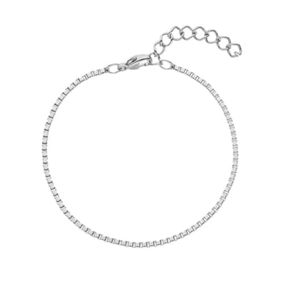 Planet Pink - Everyday armband fijn zilver - Stainless Steel - Roestvrij Staal rvs - Waterproof