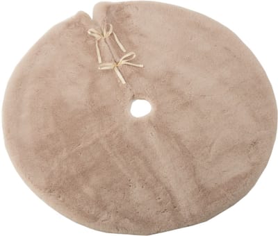 J-Line kerstboomrok Rond - textiel - beige