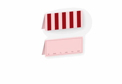 Fabrique a la carte - Naamkaartjes tafelschikking - Set van 8