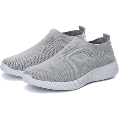 Dames Gevulkaniseerde Schoenen Hoge Kwaliteit Dames Sneakers Instappers Flats Schoenen Dames Loafers Grote Maat 43 Wandelen Plat 36 gray