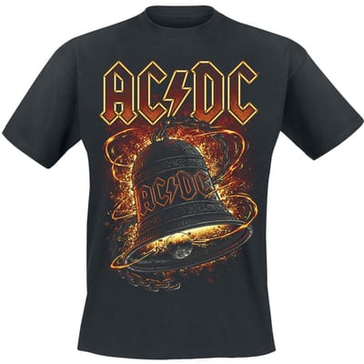 AC/DC T-shirt - Hells Bells Burning - S tot 5XL - voor Mannen - zwart