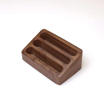 Support d'affichage de cartes de visite de bureau en bois massif, porte-mémo, boîte de rangement, organisateur de cartes en bois de hêtre pour bureau