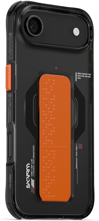 Skinarma Haxa Hoesje Voor Iphone Air Met Magnetische Oplaadfunctie En Standaard, Grafiet