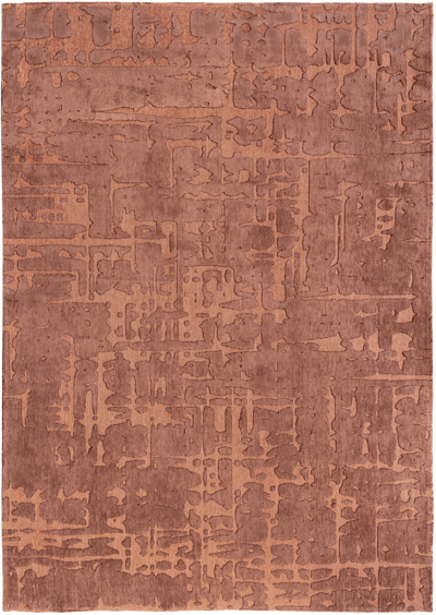 Wasbaar Binnen & Buiten Vloerkleed - 80 x 150 cm - Louis De Poortere Baobab Za Copper - Laagpolig Tapijt - Gerecycled PET - Made in Belgium - Circulair
