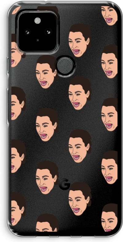 Case Company® - Hoesje geschikt voor Google Pixel 5 hoesje - Ugly Cry Call - Soft Cover Telefoonhoesje - Bescherming aan alle Kanten en Schermrand