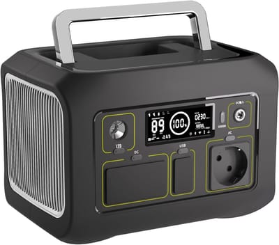 REN® Stroomgenerator - Stroomgenerator - Powerstation - 300 W - noodstroomvoorziening - Zwart - 17cm x 17cm x 25cm