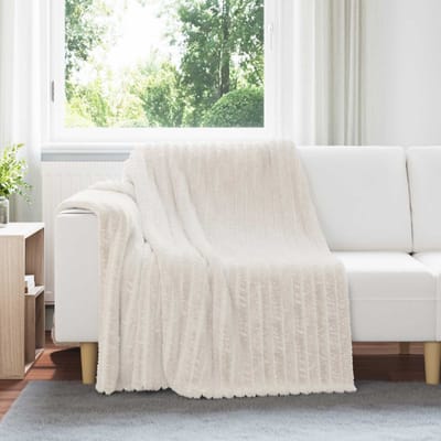 vidaXL Kleden 6 st Crèmekleurig 200 x 150 cm 4.75 kg Fleece
