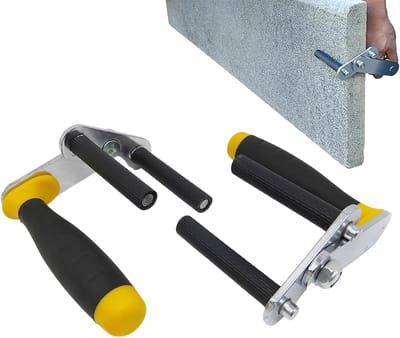 Plaatdrager Set - Gipsplaat Lifter - Materiaal Transport - Anti-slip Functie - 2 stuks - Grijs