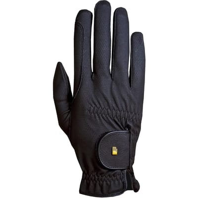 Handschoen Roeckl-Grip Black - 9 | Paardrij handschoenen