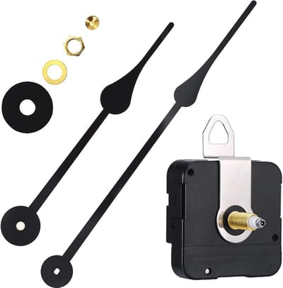 Do It Yourself Wandklok Mechanisme 9,1 Inch Schaft Wijzers Quartz Uurwerk met Batterij