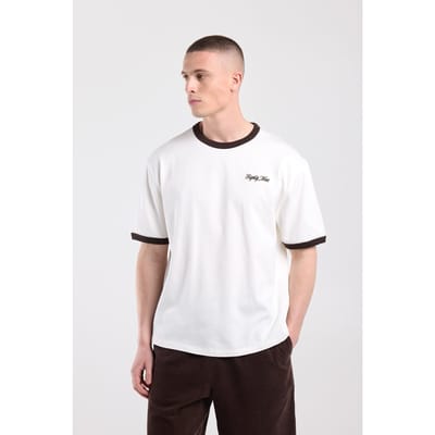 America Today Edis White Maat: S | Basic T-Shirts Outlet | Heren | Wit