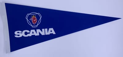 Scania - Scania trucks - Scania vrachtwagen - Scania logo - vrachtwagen - truck - trekker - racen - Vaantje - Scania motors - Scania motoren - Sportvaantje - Wimpel - Vlag - Pennant -  31*72 cm - scania chauffeur