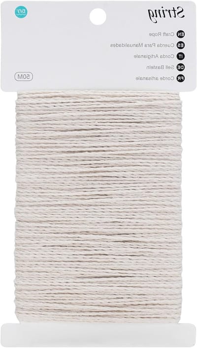 Macrame Touw 2 mm x 50 m - Katoenen Koord voor Creatieve Projecten, Decoratie en Cadeauverpakking