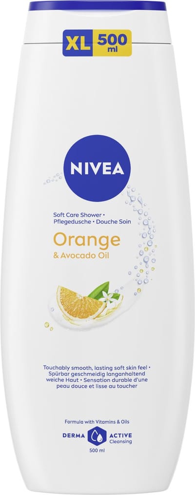 NIVEA Orange & Avocado Oil Douchegel - Vitamine C - Arganolie - Huidverzorging - Douchecrème - 500ml