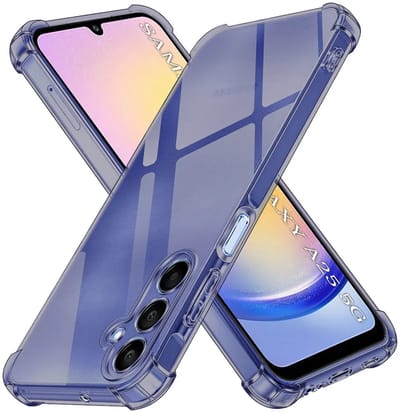 Hoesje geschikt voor Samsung Galaxy A25 - Techsuit Shockproof Silicone Back Cover - Zwart