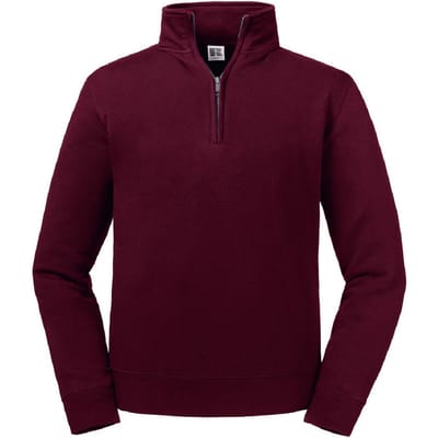 Russell Heren Authentieke Kwartier Ritssweatshirt (Bourgondië)