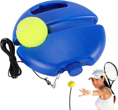 Tennis Rebounder - Trainingsset Bal - Solo Tennis Oefenen - Duurzaam Ontwerp - 22 centimeter - Meerkleurig