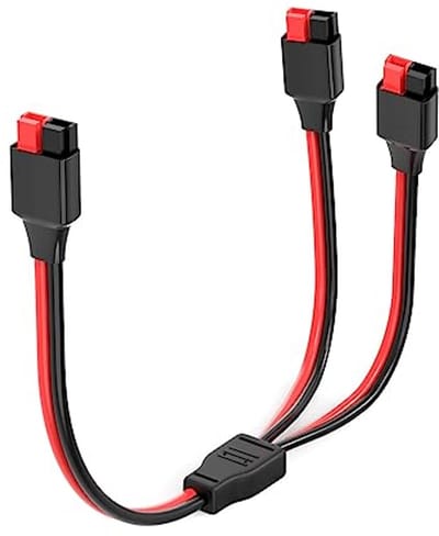 Y Splitter Kabel 12 AWG voor Zonnepanelen - Verlengkabel voor Zonnegenerator Power Station (1FT)