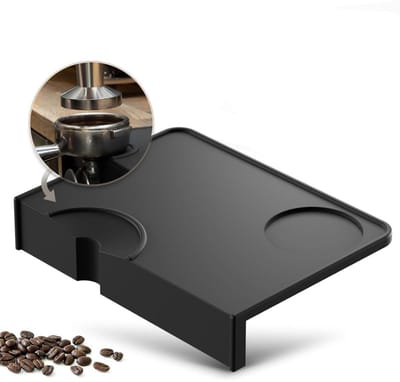 GELLDG Tampermat met randbescherming - antislip siliconen - tamper - barista-accessoire met uitsparing voor portafilter - ideaal accessoire geschikt voor portafilter