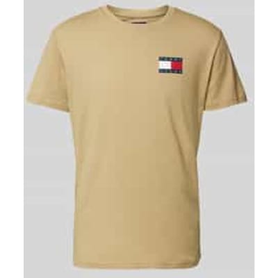 T-shirt met labelprint