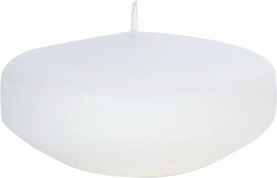 Enlightening Candles Drijfkaarsen - 8x stuks - wit - ca 8 branduren - geurloos - Dia 8 cm - groot formaat