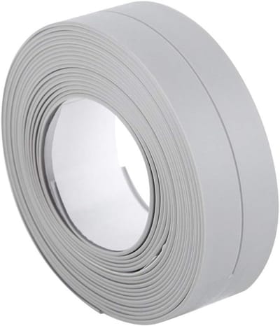 Zelfklevende PVC afdichtstrip voor badkamer, wastafel en toilet - Hoektrim 38mm x 3.2M - Waterdicht en duurzaam