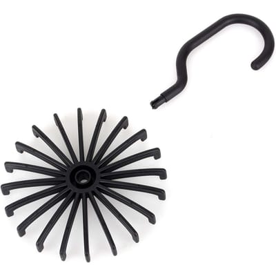 Porte-cravates rotatif réglable, 20 crochets, porte-écharpe, ceinture de cou, organisateur white