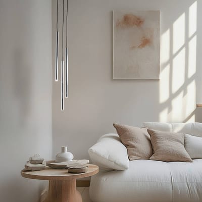 Sigma Sopel Lux 3 Hanglamp - 3 Zilveren Buizen, Modern Design