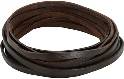 vidaXL - Leren - riem - 1 - Donkerbruin - 1000 - x - 0,5 - cm - Leer
