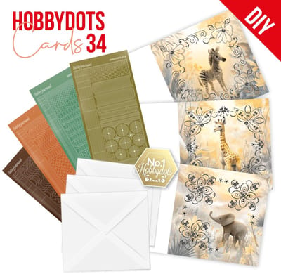 Dot and Do Cards 34 - Berries Beauties - Baby Wild Animals