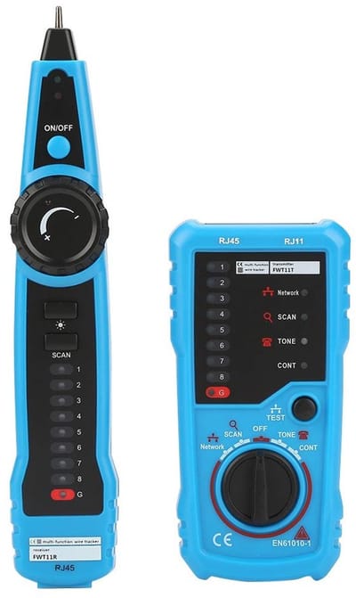 SVGCommerce - Handheld Kabel Tracker - RJ11 RJ45 Netwerk Kabel Detector - Professioneel - Compact formaat - Eenvoudig in gebruik - Nauwkeurige metinge