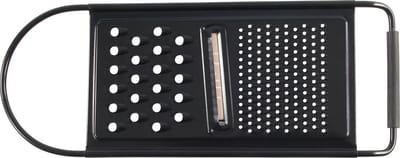 Kitchen Tools - Rasp - RVS - 3 Functies - Handrasp - Kaasrasp - Zwart