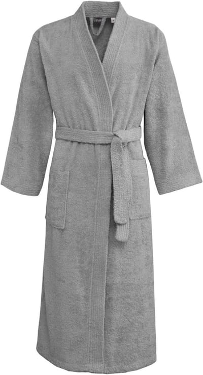 Luxe Badjas - Damesbadjas Herenbadjas - Na het baden - Hoge absorptie 420 g/m² - Maat XXL - Parelmoer grijs
