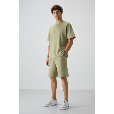 Overmaat T-Shirt en Shorts Set