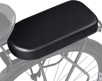 Famanu - Achterzitkussen fiets, verdikt model met handgreep – Zwart