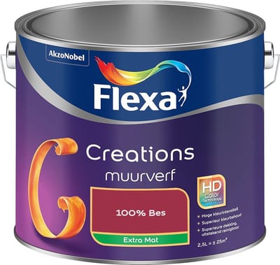 Flexa - Creations Muurverf Extra Mat - 100% Bes - Mengverf - 2,5 L