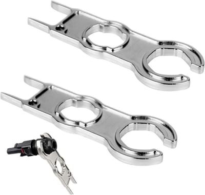 Set van 2 MC4 Paneelconnectoren met Krimpgereedschap voor PV-Kabel Installatie