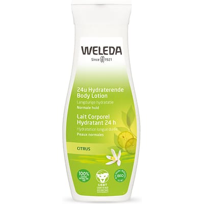WELEDA Citrus 24u Hydraterende Body Lotion - Citroen - Langdurige Hydratatie - Lichte & Snel Absorberende Lotion - 100% Natuurlijke Ingrediënten - 200ml