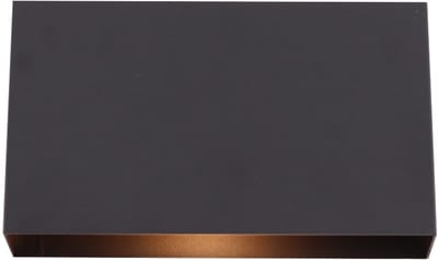 Olucia - PERRY - Wandlamp - Zwart - Vorm: Rechthoek