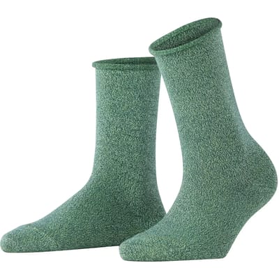 FALKE Shiny eenkleurig lyocell sokken dames groen - maat 35-38