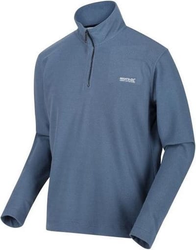 Regatta Elgor II Fleece Met Halve Rits En Visgraatmotief Voor Heren Blauw