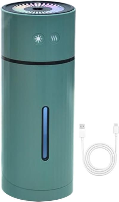 Luchtbevochtiger - Nevelverspreider Vochtigheidsmachine - Droge Lucht Bestrijden - Stille Werking - 260 ml - Groen