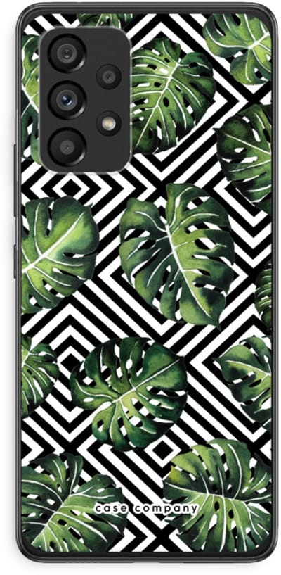 Case Company® - Hoesje geschikt voor Samsung Galaxy A53 5G hoesje - Geometrische jungle - Soft Cover Telefoonhoesje - Bescherming aan alle Kanten en Schermrand