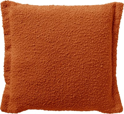 Dutch Decor OTIS - Kussenhoes 45x45 cm - effen kleur - unieke stof - Potters Clay - oranje - met rits - zonder binnenkussen