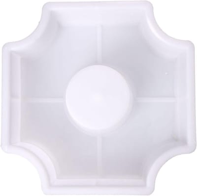 Betonmaler Pad - Padvorm Tuinpad mal - Tuinpad Aanleggen - Herbruikbaar ABS Materiaal - 27x27x6 cm - Wit