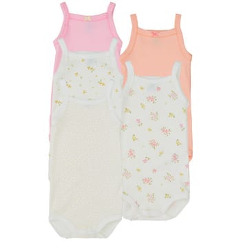 Kinder bodies Petit Bateau 5 BODIES A BRETELLES