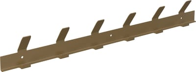 Gorillz Trim 50 Kapstok -12 haken (lengte) 55 cm - Metaal - Mat Goud
